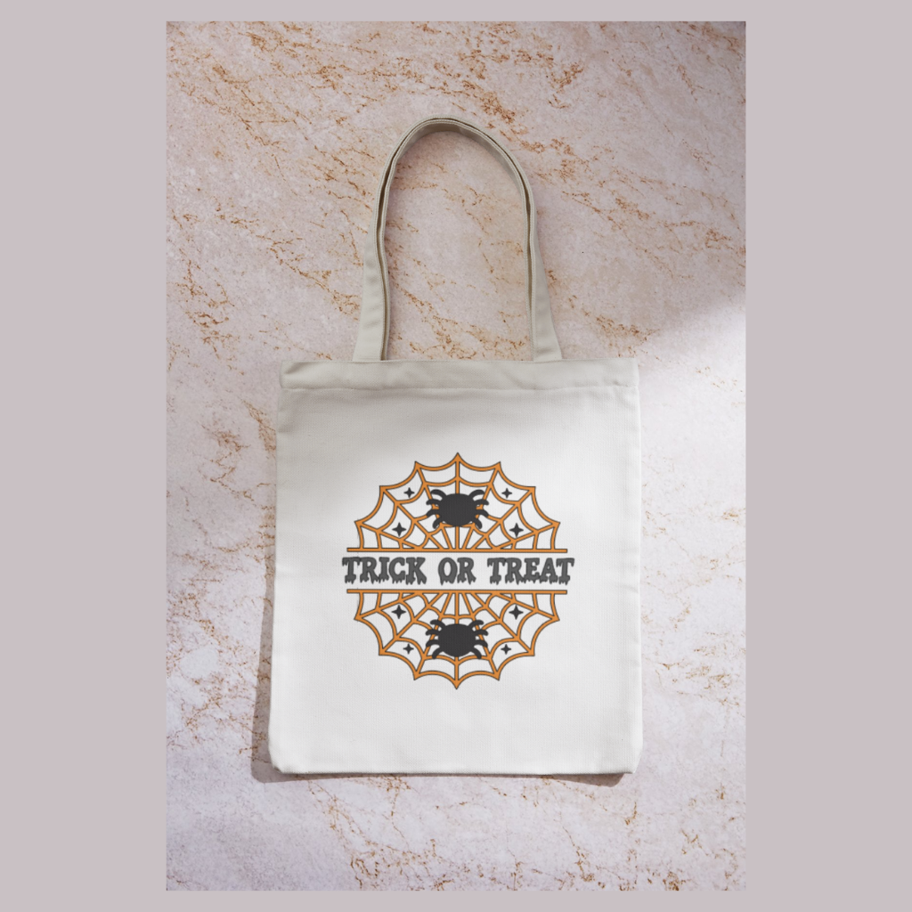 Halloween Tote Bag - Spiders Web