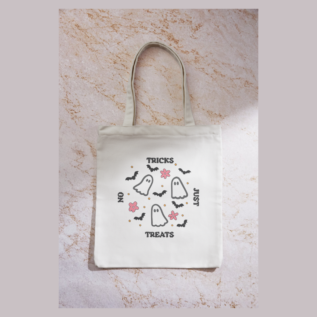 Halloween Tote Bag - No Tricks Just Treats